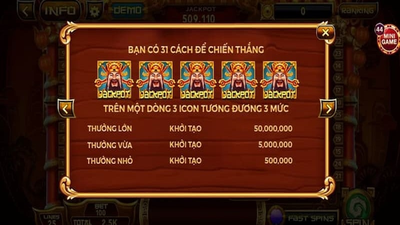 Nổ hũ Thần Tài được yêu thích tại nhà cái SOC88