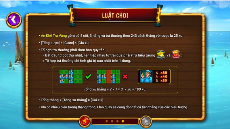 Luật chơi Nổ hũ Ăn Khế Trả Vàng SOC88 tương đối đơn giản