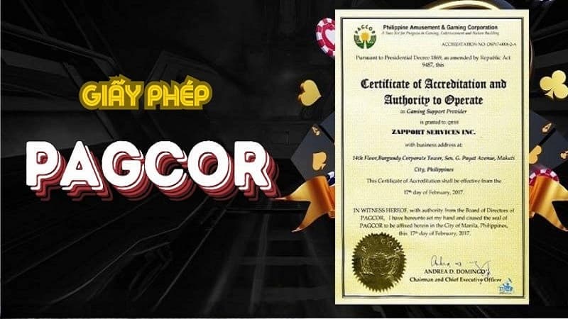 Trang web cá cược bóng đá hợp pháp phải có giấy phép hoạt động rõ ràng