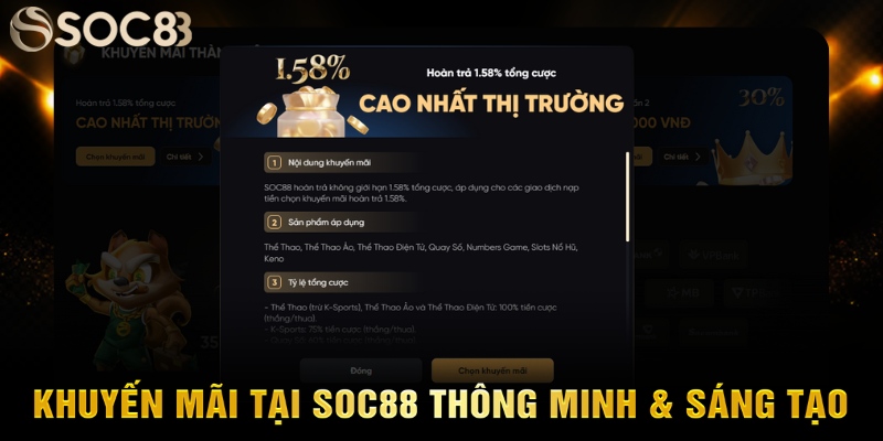 các chương trình khuyến mãi tại soc88