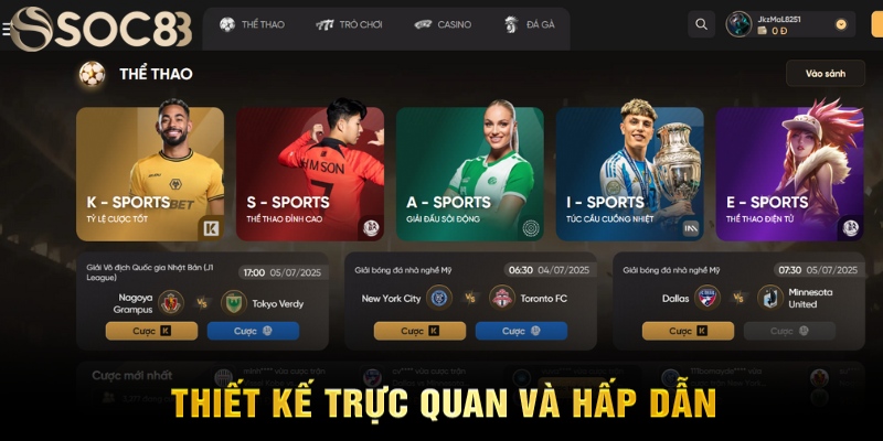 Thiết kế trực quan và hấp dẫn